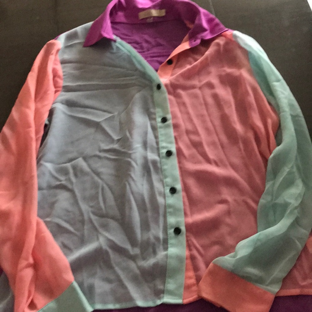 Color block shirt